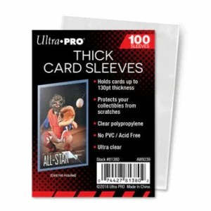 UP - Standard Sleeves - 2-1/2" X 3-1/2" Thick Card Sleeves (100 Ct)