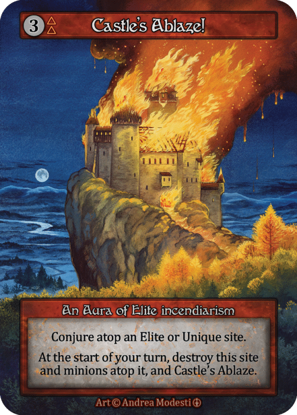 Castle's Ablaze!