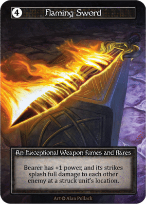 Flaming Sword Alpha Foil