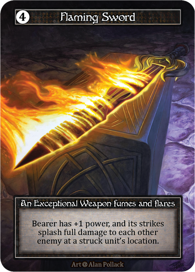 Flaming Sword Alpha Foil