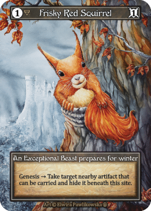 Frisky Red Squirrel Foil