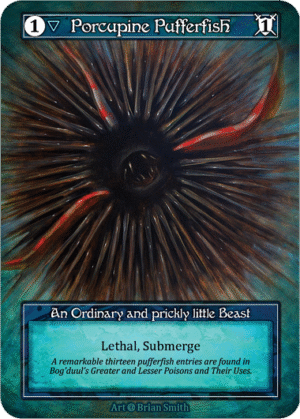 Porcupine Pufferfish Alpha Foil