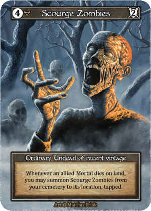 Scourge Zombies Alpha Foil