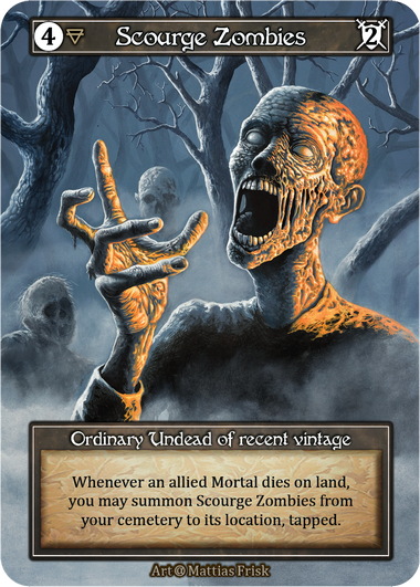 Scourge Zombies Alpha Foil