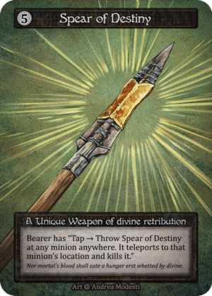 Spear of Destiny Alpha