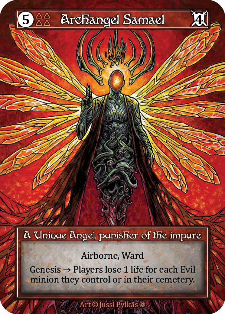Archangel Samael Foil – Sorcery Contested Realm Europe