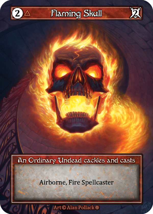 Flaming Skull Foil
